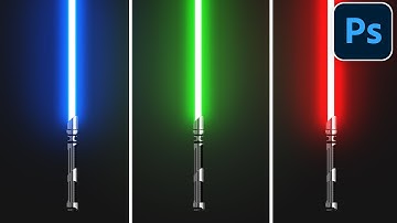 How to Make a LIGHTSABER in Photoshop 2021