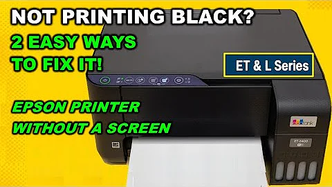 2 Ways to Fix Epson EcoTank Not Printing Black Ink | Clogged Printhead SOLVED!