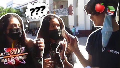 ARE YOU SMARTER THAN A 5TH GRADER?🍎✏️ ~ Highschool Edition (Public Interview)