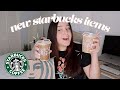 trying starbucks winter 2021 items (pistachio latte + kale mushroom egg bites)