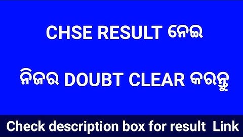 CHSE RESULT out(science & commerce)..final marking scheme.rpl of ur comment #physics180