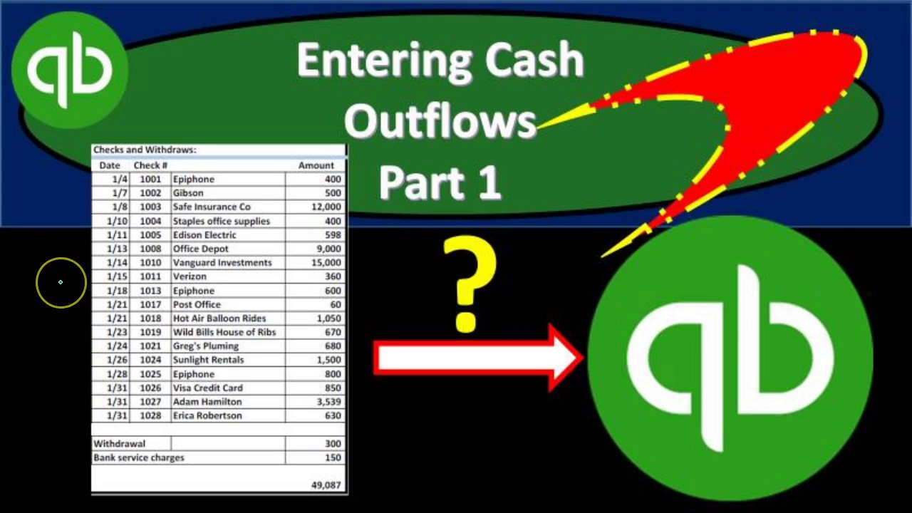 How To Enter Checks Direclty Into Check Register QuickBooks YouTube