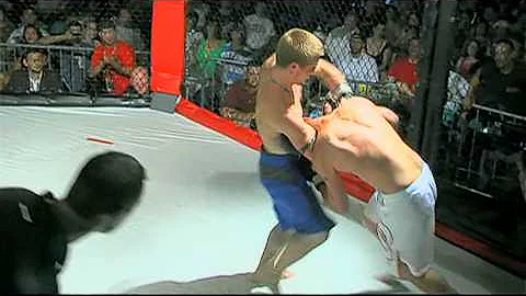 Britt vs Weikel MMA Cage Fight on KWVT TV