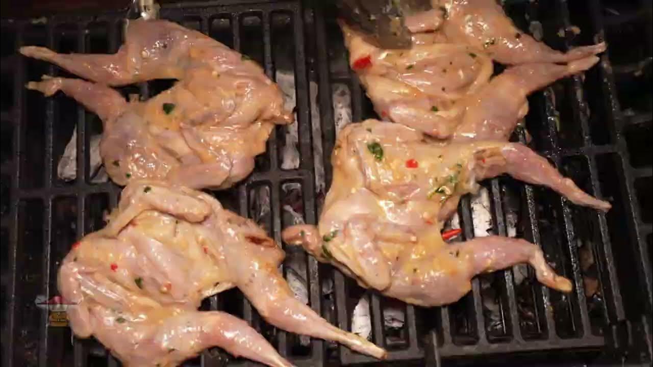 How to make the best charcoal grilled quails easy at home YouTube