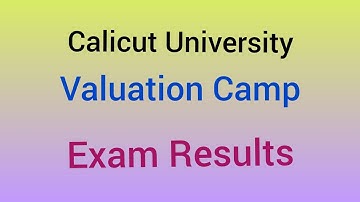 Calicut University/Paper Valuation/Exam Result