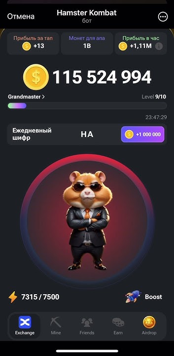 НОВЫЙ СЕКРЕТНЫЙ ШИФР В ХАМСТЕР КОМБАТ 12-13 ИЮНЯ! #hamsterkombat # ...