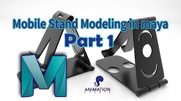 Mobile Stand 3d Modeling in maya part 1 | Maya modeling for beginners | Hard surface modeling maya