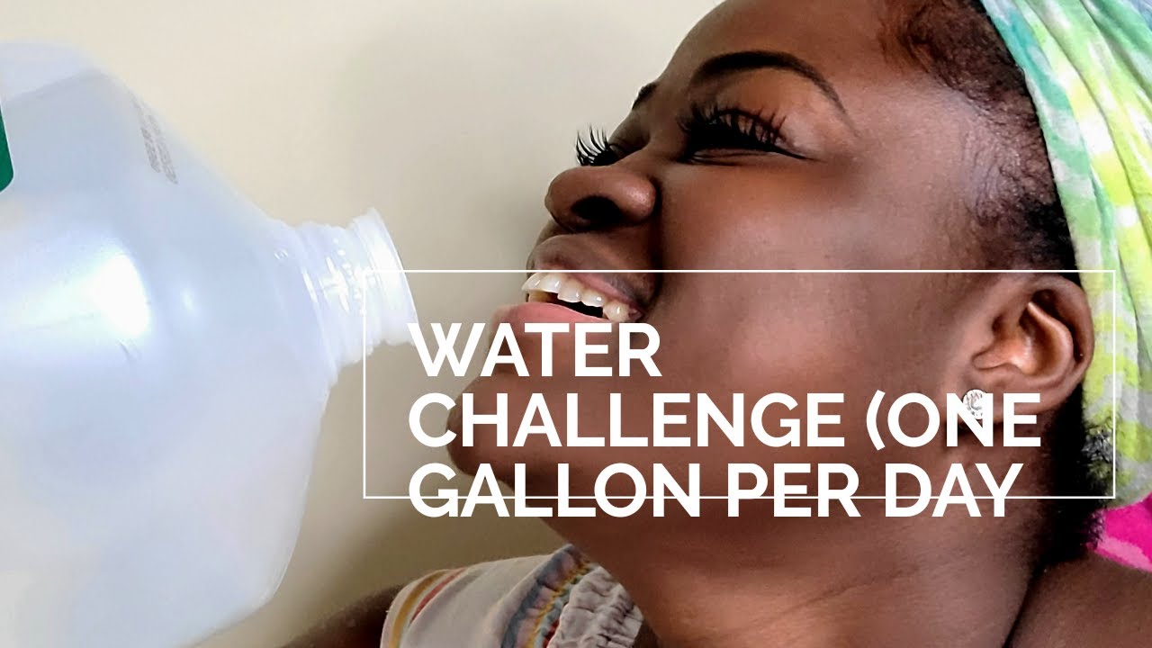 Water challenge vlog One Gallon a day Day 1 YouTube