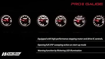 WORKS ENGINEERING PRO II Gauge with Warning flickering LED