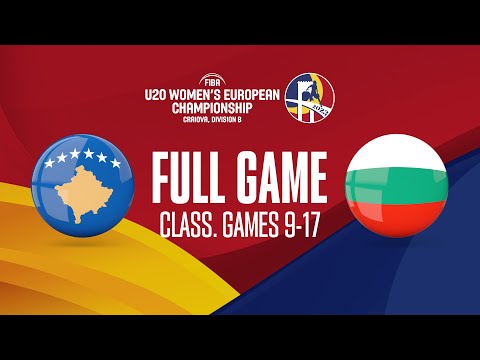 Kosovo v Bulgaria | Full Basketball Game | FIBA U20 Women's European Championship 2023 - Division B