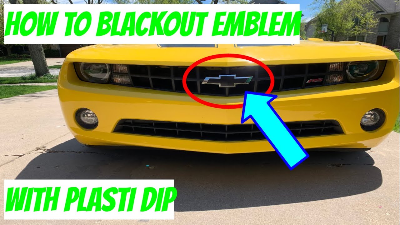 HOW TO BLACKOUT CAR EMBLEMS WITH PLASTI DIP YouTube