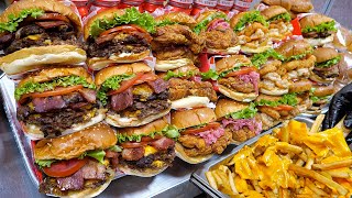 Various & Delicious!! BEST 7 Korean-style handmade burgers compilation - Korean street food