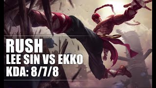 Rush Lee Sin vs Ekko JUNGLE - S9 Ranked Gameplay