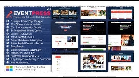 Event Press - Conference & Event HTML5 Template | Themeforest Templates