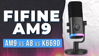 картинка: МИКРОФОН FIFINE AM9 | ОБЗОР и СРАВНЕНИЕ с A8 и K669D