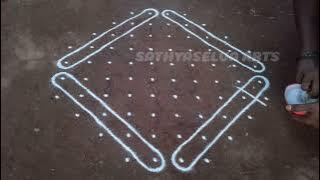 10 x 4 dots kambi kolam | creative sikku Kalam | daily neli kolam| SathyaSelva Arts