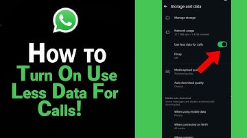How to Turn On Use Less Data For Calls on Whatsapp [NEW]