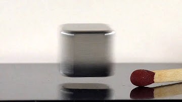 Diamagnetically Stabilized Levitation - Rotating Magnet
