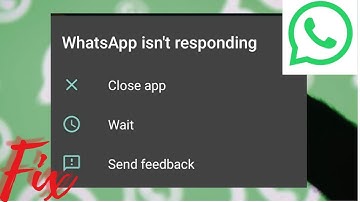 Fix WhatsApp Is Not Responding Error In Android Phone