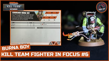 ORK KOMMANDO BURNA BOY - Kill Team Fighter In Focus - Datacard Stats & Ploys Warhammer 40k Octarius
