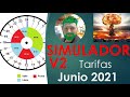 Simulador V2 nuevas tarifas 💲 eléctricas ⚡ a partir de Junio 2021 - datos finales con Som Energia