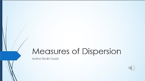 CSEC Mathematics: Lesson 057 - Measures of Dispersion