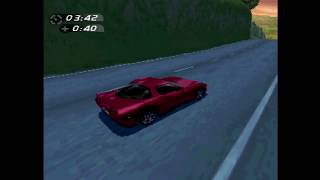Need For Speed: High Stakes (PlayStation, 1999) - Landstrasse (Porsche 911 Police Car)