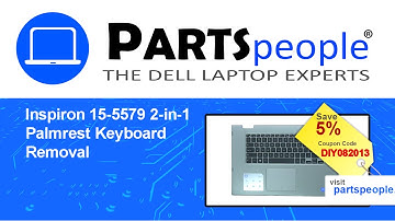Dell Inspiron 15-5579 2-in-1 (P58F001) Palmrest Keyboard How-To Video Tutorial