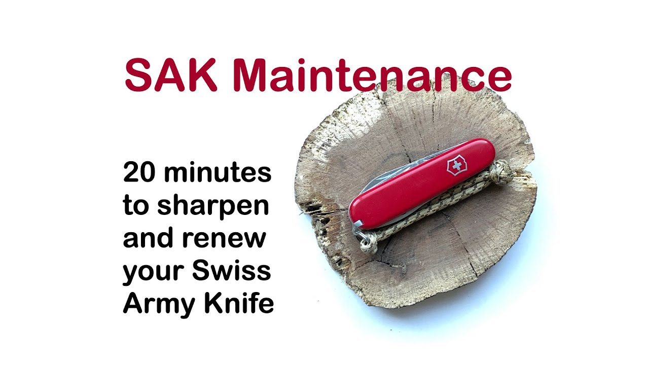 Basic Maintenance Of A Swiss Army Knife