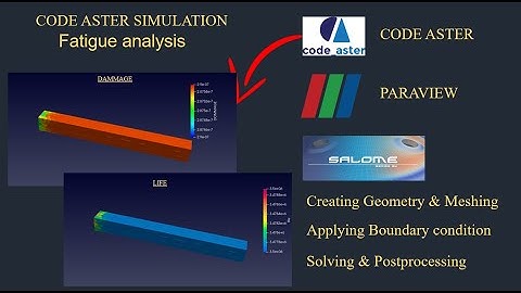 Fatigue analysis using code aster|Static fatigue|tutorial|paraview |tut-61