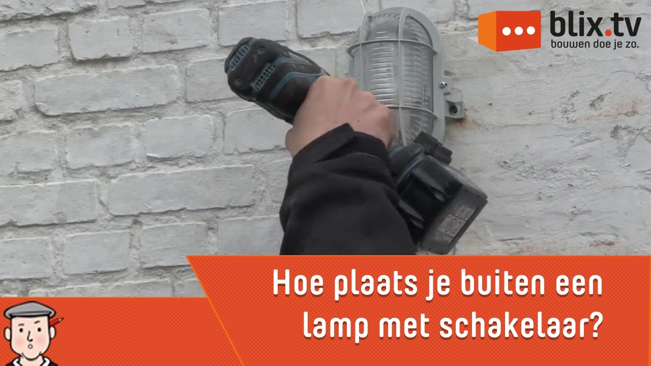 Microcomputer beginnen Prijs Hoe plaats je een buitenlamp met schakelaar - YouTube