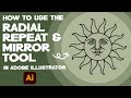 Using the Mirror and Radial Repeat Tools in Adobe Illustrator - How To Tutorial 2021