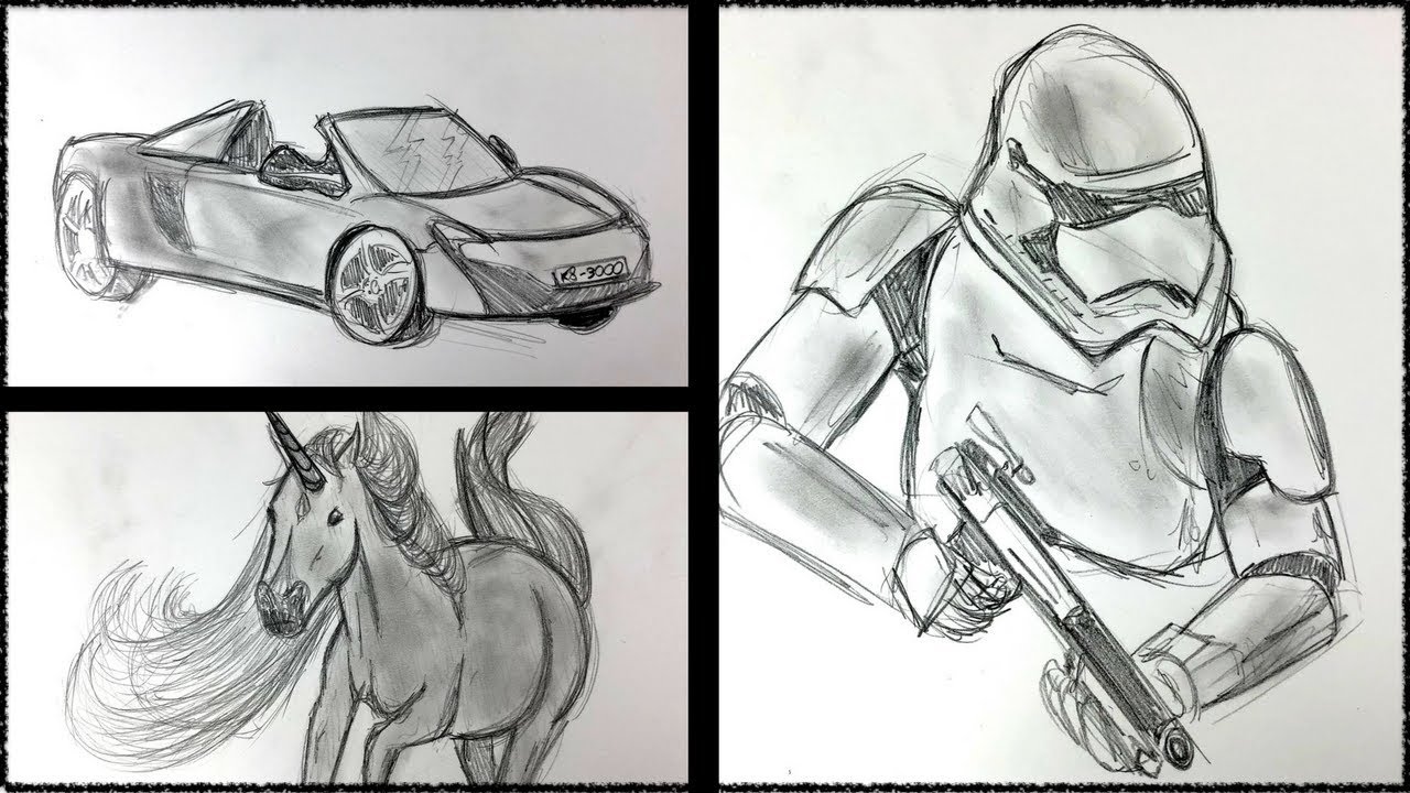 3 DESSINS RAPIDE AU CRITERIUM 