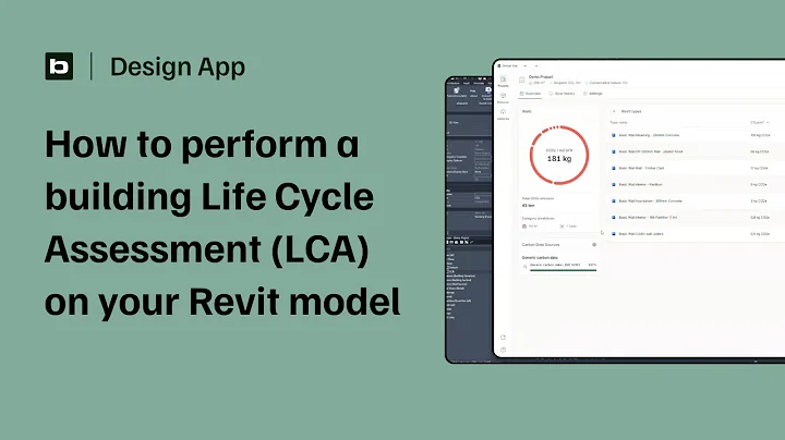 How to perform a building Life Cycle Assessment (LCA) on your Revit model