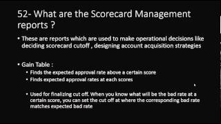 13- Scorecard Development - Q&A