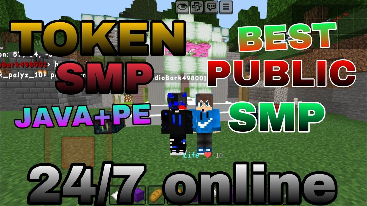 👁️‍🗨️ Join Best Public Token Smp Server For Minecraft 🎄 | Java/Mcpe | 24/7 Online | Free To Join 🪷