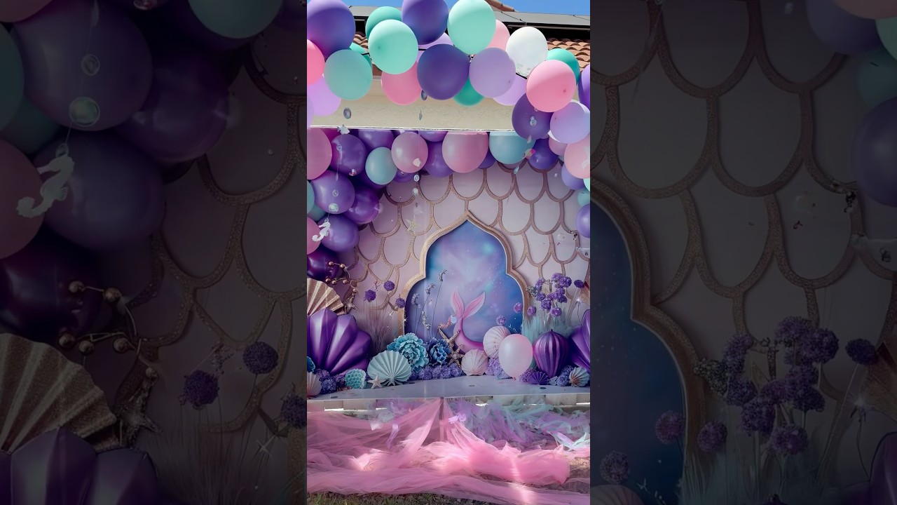 🧜‍♀️ DIY Mermaid themed party 🧜‍♀️
