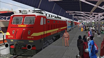 New Delhi - Howrah Poorva Express in MSTS Open Rails Journey Part 3