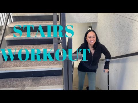 Stairs Workout | mom of 3 with Cerebral Palsy