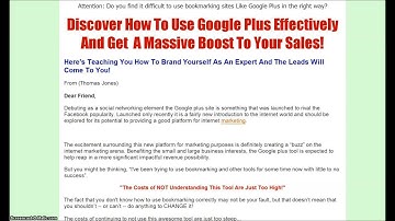 How To Use Google Plus For Online and Network Marketing | network marketing google plus