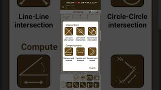 COGO features in TcpGPS app with Navik 50(Intersection, Resection, Offset) screenshot 5