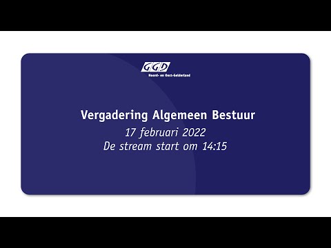 Vergadering Algemeen Bestuur GGD NOG d.d. 17 februari 2022