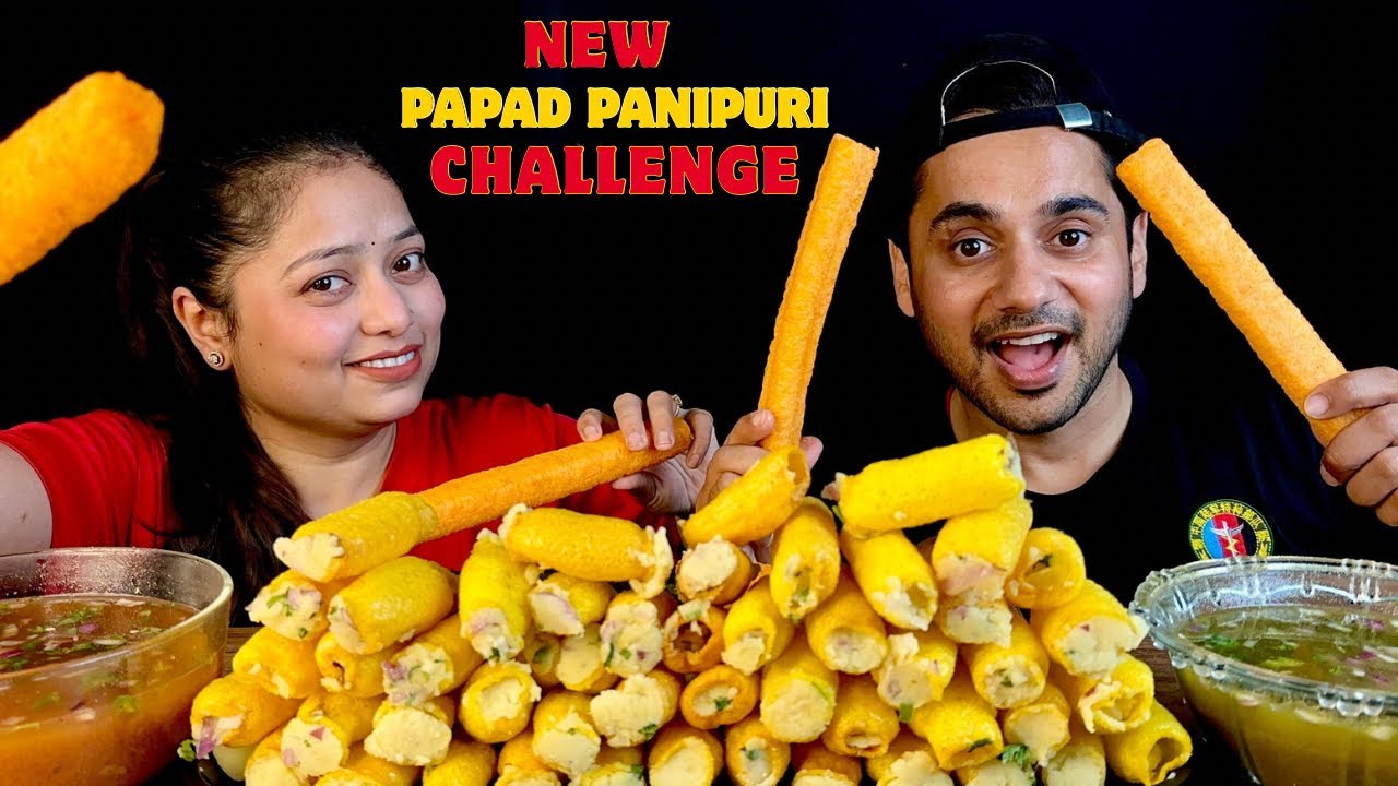Поедание панипури в рамках кулинарного челленджа | Индийская уличная еда | Кулинарный челлендж