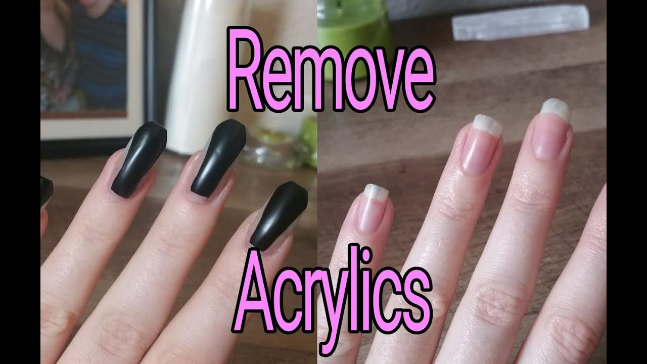 How to Remove Acrylic Nails - YouTube
