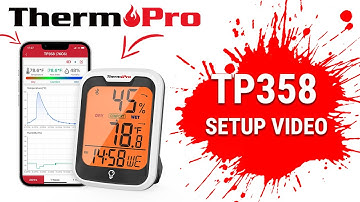 ThermoPro TP358 Bluetooth Temperature and Humidity Monitor Setup Video