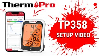 ThermoPro TP358 Bluetooth Temperature and Humidity Monitor Setup Video screenshot 5