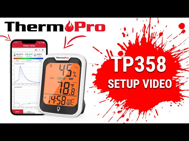 How to use ThermoPro Edge TP-55 Temperature and Humidity Monitor Hygrometer  Touch Screen [ Expose] 