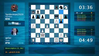 Chess Game Analysis: gelac - Spiderman2020 : 1-0 (By ChessFriends.com)
