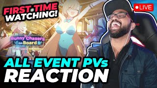 Blue Archive - ALL Event PVs/Trailers Reaction! First Time Reacting / New Fan!