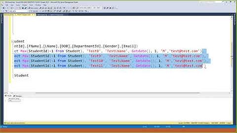 Part 46 SQL Server in Amharic Crash Course More on Insert